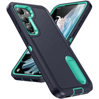 Imagem de Capa protetora forte de camada dupla para Samsung Galaxy S23 Ultra S24 Plus 5G S22 Ultra A15 A54 A14 A13 A53 A04S Capa, azul marinho, para Galaxy A15 4G
