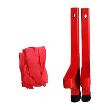 Imagem de JWQFBC 2 Peças de Bastões de Madeira, Pernas de Pau Tradicionais, Jogos de Equilíbrio, Acessórios para Festa de Cosplay, Artesanato de Madeira, Adequados Par, Longo 45 Cm