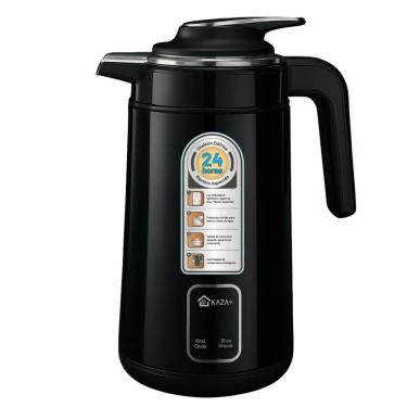 Imagem de Chaleira Elétrica Térmica Kaza+ 110V 1,5L 1200W Inox Verde