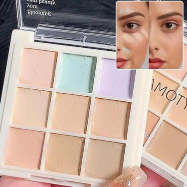 Imagem de Corretivo De 9 Cores Para Manchas, Acne, Olheiras, Clareamento Da Pele