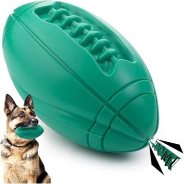 Imagem de Bola de brinquedo durável para cães mastigáveis agressivos, brinquedo indestrutível para cães, brinquedos para mastigar cães, brinquedo interativo resistente ao ar livre para cães médios e grandes