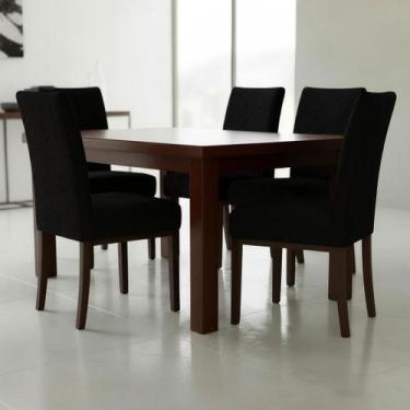 Imagem de Kit 8 Capas de Cadeira Prime Matelada Cozinha Decoração Luxo Casa Elás