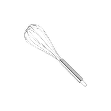 Imagem de Batedor de Arame em Aço Inoxidável, Design Espiral, Utensílio de Cozinha Manual para Misturar, 20cm