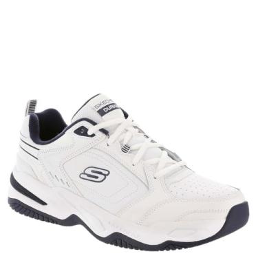 Imagem de Skechers Sport Durham Tênis masculino, Branco - azul-marinho, 9.5 X-Wide