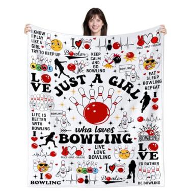 Imagem de Cobertor de boliche, presentes para mulheres, crianças, flanela, esportivo, bola de pelúcia, acessórios para amantes de boliche, presentes para meninas, adultos, decoração de aniversário, decoração de