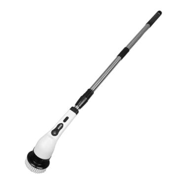 Imagem de Asixxsix Purificador Giratório Elétrico, Escova de Limpeza Multifuncional Recarregável Sem Fio Com Alça Ajustável, Cabeças de Escova Substituíveis, Escova de Limpeza de Chuveiro