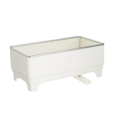 Imagem de DimyFew Porta-esponja, porta-pano de prato, organizador de sabonete líquido, organizador de pia de cozinha, utensílios de cozinha para casa, e, Branco