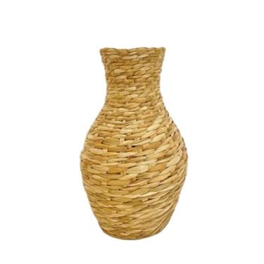 Imagem de Vasos Jarra Decorativa de Palha de Taboa Artesanal – 48cm Altura