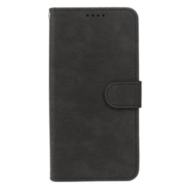 Imagem de FWYANZH Capa carteira para Xiaomi 17 Pro Max/17 Pro/17, capa flip de couro fosco, função de suporte, fecho magnético à prova de choque, preta, 17