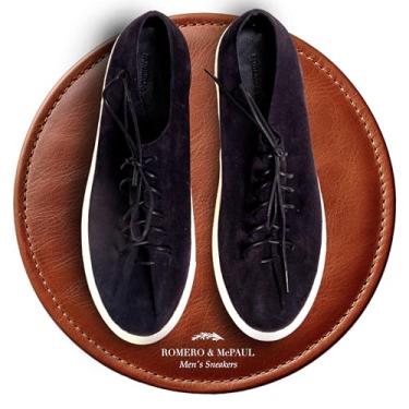 Imagem de Tênis masculino casual Malba | Tênis com alças intercambiáveis | Sapatos confortáveis | Romero e MC Paul, Azul marino, 38