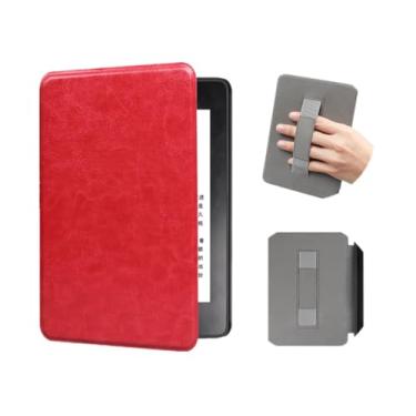 Imagem de Akacy Capa protetora de couro PU com alça para Kindle Paperwhite de 6,0 polegadas 11ª geração lançada em 2022/2024 (Modelo: C2V2L3/RS23CV) com função hibernar/despertar automática (14)