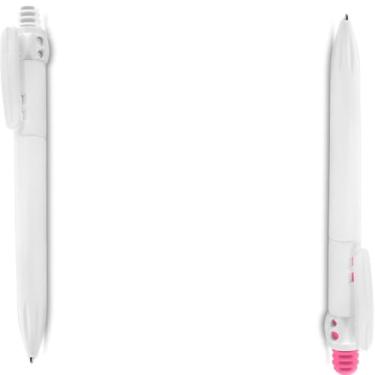 Imagem de Caneta Esferográfica Retrátil Azul com Grip, Corpo em Papel Reciclado, 2 Unidades, para Escrita Geral, 15 cm (Branco e Preto)