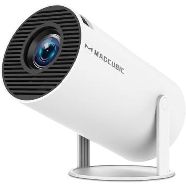 Imagem de Magcubic Mini Projetor Portatil 5G Wifi 6 BT 5.0 Android 11, Projector 4K 1080P Full HD Suporte 8000 Lumens, Projetor Led Auto de Correcção Trapezóide Horizontal, 180°Girável Projector para Telefónico