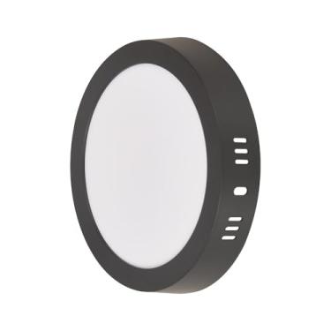 Imagem de Painel LED Play Sobrepor Redondo 12W Bivolt 6.500K - Preto