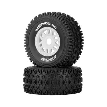 Imagem de METHOD RC 17mm Hex Geoform All-Terrain 1/8th Short Course Tires for ARRMA 1/8 Mojave GROM White Wheels Upgrades Part (2pcs Glued)