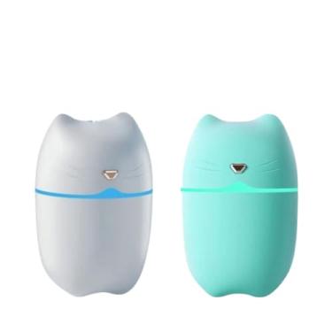 Imagem de Mini Umidificador De Ar Difusor Aromatizador Portátil USB E Carregador(BRANCO+VERDE)