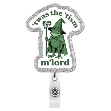 Imagem de Carretel de crachá retrátil para presentes de autismo, suporte de crachá de sapo mágico engraçado com clipe jacaré para amigos, colegas de trabalho, equipe de escritório, enfermeira médica