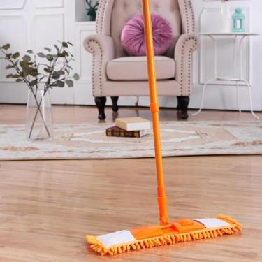 Imagem de Vassoura Mop Esfregão Tira Pó Lava e Varre Microfibra Cabo