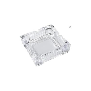 Imagem de Cinzeiro Redondo de Vidro Transparente, 11 cm de Largura, 3,5 cm de Altura, para Bar, Restaurante e Casa