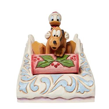 Imagem de Enesco Estatueta Traditions Disney de Jim Shore Pato Donald e Plutão, 10 cm, multicolorido