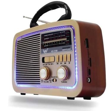 Imagem de Rádio Retrô Som Fino Luz LED Pronta Entrega - Atena