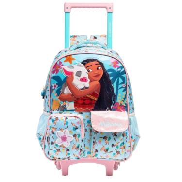 Imagem de Mochila Escolar Rodas E Costas Princesa Moana 14788 Disney
