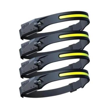 Imagem de Lanterna De Cabeça LED Recarregável Com Sensor USB Potente Para Campin