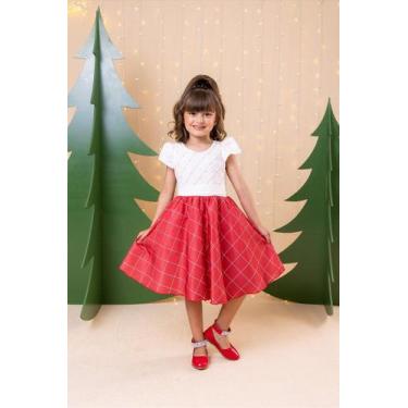 Imagem de Vestido Banana Club Jamile Saia Vermelha - Tecido 100% Poliéster, Verm