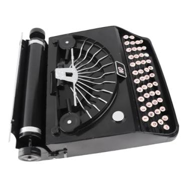 Imagem de RiToEasysports Modelo de Máquina de Escrever Vintage Retro Manual Construção de Ferro 12,2x12,2x4,5 Polegadas Decoração de Mesa para Escritores de Escritório Doméstico