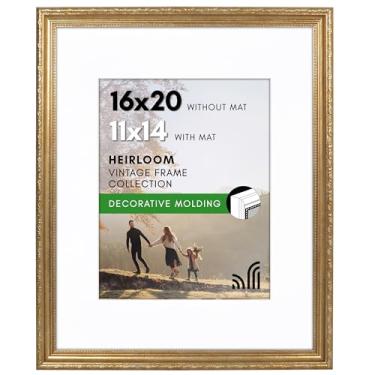 Imagem de Americanflat Porta-retrato de 40,6 x 50,8 cm com acrílico polido - Use como moldura de 28 x 35 cm com tapete ou tela para foto 40,6 x 50,8 cm sem tapete - Moldura vintage para exibição de parede