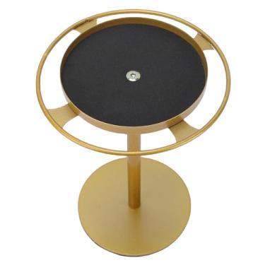 Imagem de Asixxsix Organizador de óculos de Sol, Suporte para 9 Pares, Suporte de óculos de Aço Inoxidável Com Bandeja de Armazenamento, Almofadas Antiderrapantes, para Quarto de Bancada (Ouro)