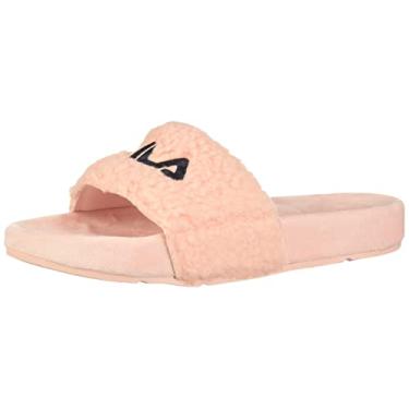 Imagem de Fila Sapatilha feminina felpuda rosa prímula/azul marinho/vermelho fila 34, Rosa prímula/Fila azul marinho/Fila vermelho