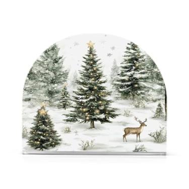 Imagem de xigua Lindo porta-guardanapos de árvore de Natal para mesas – Porta-guardanapos para cozinha, porta-guardanapos de mesa, porta-guardanapos de coquetel, porta-guardanapos de papel76