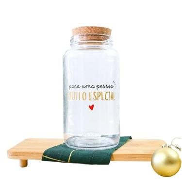 Imagem de Pote de Vidro Natalino 810ml – Lembrancinha para Biscoitos, Prático e Decorativo(Kit - Muito Especial (3 Potes))