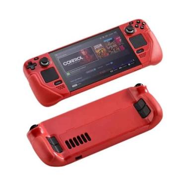 Imagem de Capa Protetora De Couro Macio Para Steam Deck Com Suporte Antiderrapan