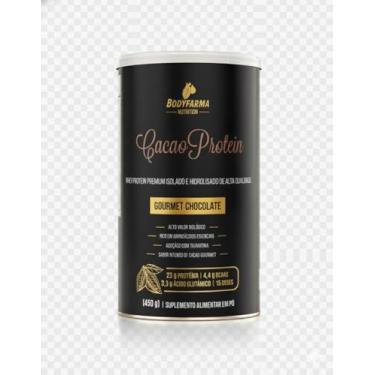 Imagem de Bodyfarma Cacao Protein Whey Isolado Hidrolisado Gourmet Chocolate 450g - Adoçado com Taumatina - 23g Proteína 4,4g BCAAs - Suplementos Naturais, Suplementação, Ganho Muscular e Hipertrofia