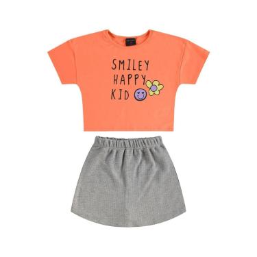 Imagem de Conjunto Infantil com Blusa e Short-Saia Guloseima-Feminino