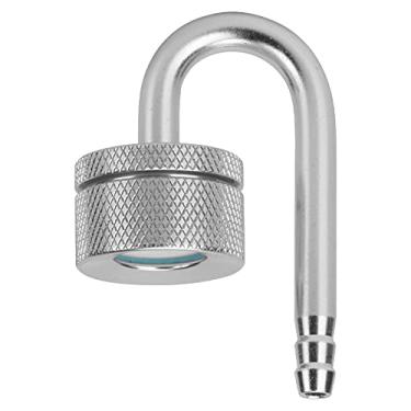 Imagem de Ymiko Difusor de CO2 para Aquário, Atomizador de CO2 de Liga de Alumínio Com Ventosa, Refinador de Dióxido de Carbono Eficiente para Crescimento de Plantas (Prata)