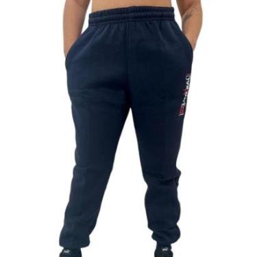 Imagem de Calça De Moletom Feminina Plus Size Flanelada Tamanho Grande-Feminino