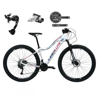 Imagem de Bicicleta Aro 29 Absolute Hera Câmbios Shimano Alívio E Altus 27v Freio Hidráulico K7 Garfo C-trava branco Tam: 15