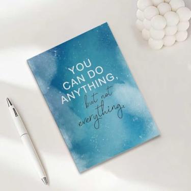 Imagem de Caderno com citação inspiradora, caderno A5 para anotações de escritório, agenda de 21 x 14,7 cm, agenda de viagem, 4