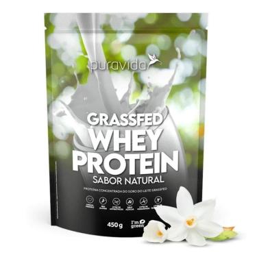 Imagem de Whey Protein Grassfed Sabor Natural 450g Puravida-Unissex