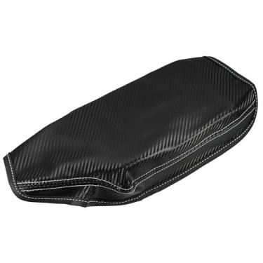 Imagem de Hihaha Capas de apoio de braço de console central de padrão de fibra de carbono para BMW Série 3 F30 2013-2018 / Acessórios internos do carro / Couro sintético durável / 1 peça