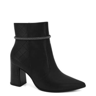 Imagem de Bota Ramarim Cano Curto Com Strass Feminina-Feminino