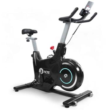 Imagem de Acte, Bike Spinning Ergométrica 6,5Kg Aço Plástico e ABS Compacta para Uso Residencial Indoor E35, Preto