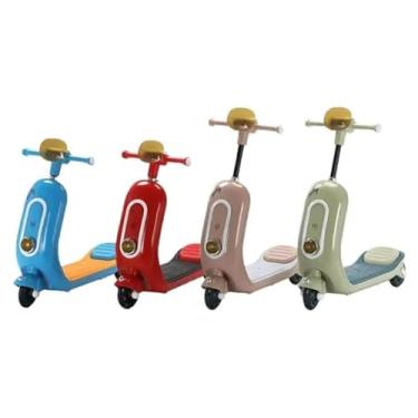 Imagem de Patinete Azul Lambreta Infantil 3 Rodas Com Luz Som E Música