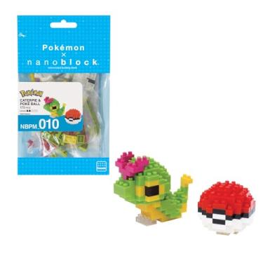 Imagem de nanoblock - Pokémon - Caterpie & Poke Ball, Pokémon Series Building Kit