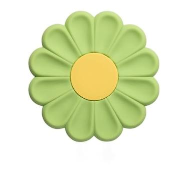 Imagem de 1 tapete de mesa resistente ao calor de margarida de silicone de 9,5 cm para porta-copos de cozinha