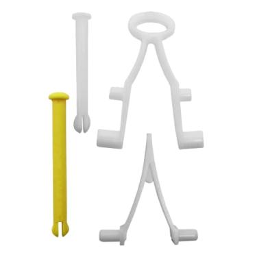 Imagem de Aqua EZ Clipes e pinos de borboleta de substituição – Kit universal de reparo de acessórios de piscina para aspiradores, escumadeiras, escovas e ancinhos – Clipes de mola duráveis e pinos de alça para