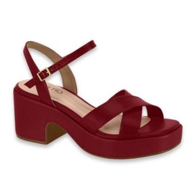 Imagem de Sandalia Feminina Beira Rio Salto Anabela Bloco Leve Casual Ref: 8517.106-Feminino